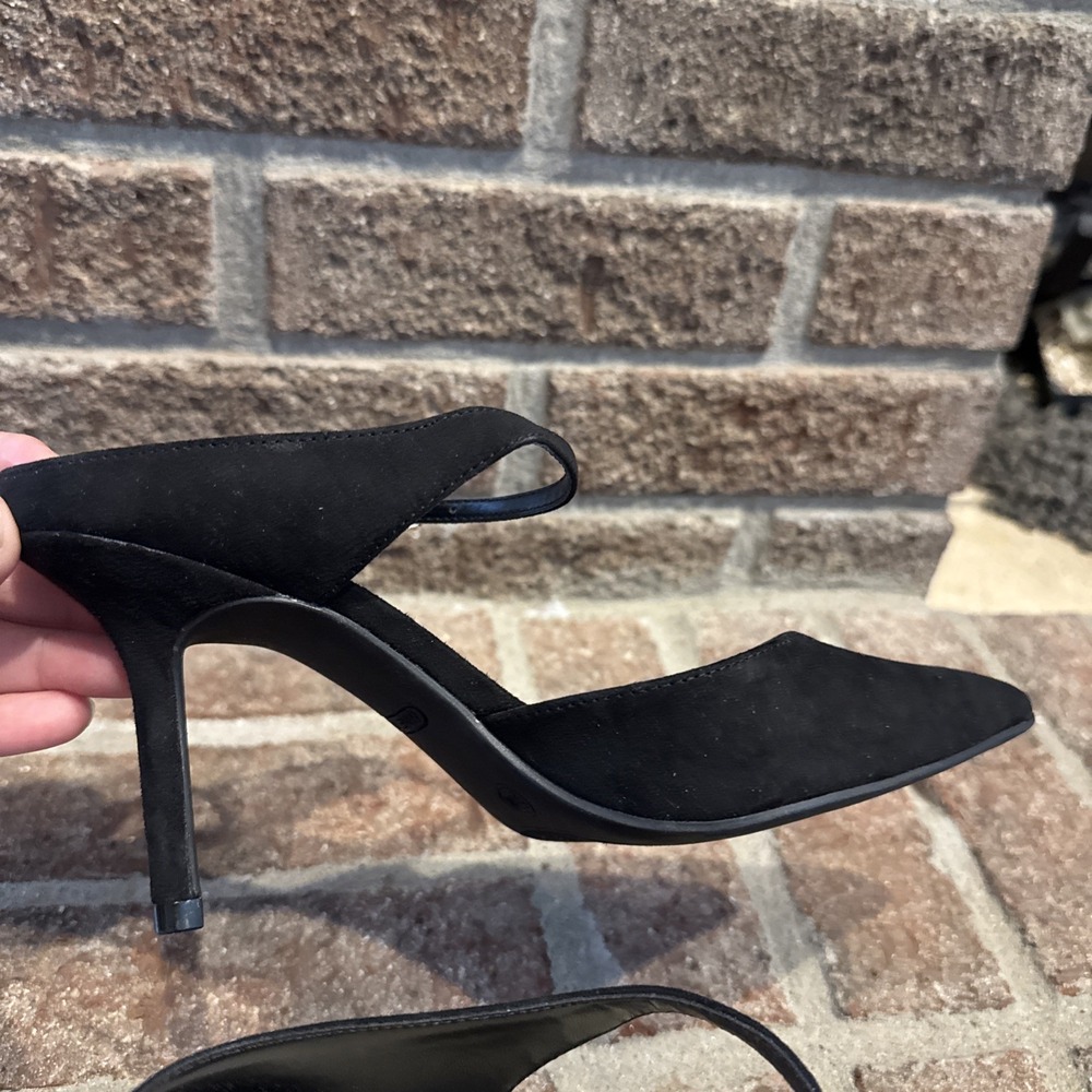 Nine West Women's Black Mary Jane Slip On Mule Heels Size 5.5 #543 - Picture 7 of 16